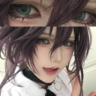 蕾塞cos美瞳一年抛电锯人动漫漫展大直径显色款 隐形眼镜半年抛ftb