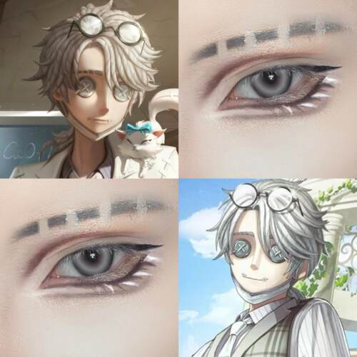 入殓师加特cos美瞳半年抛第五人格灰色混血显色大直径隐形眼贺WE
