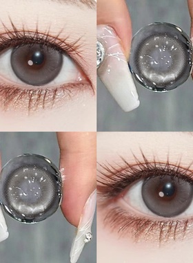 olens scandi美瞳琉璃泪光灰雨夜黑半年抛大小直径三明治工艺JYP