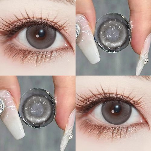 olens scandi美瞳琉璃泪光灰雨夜黑半年抛大小直径三明治工艺JYP