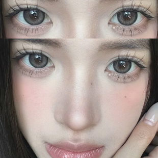 水滴光晕美瞳半年抛大直径亚裔混血隐形眼镜一年抛官方旗舰店9tb