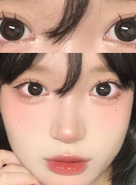 claire color美瞳泪珠珠棕高光黑alps女王蜂灰半年抛大直径佳tb