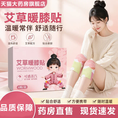 艾草暖膝贴热敷贴官方旗舰店正品草本艾草暖贴发热贴直播同款6LB