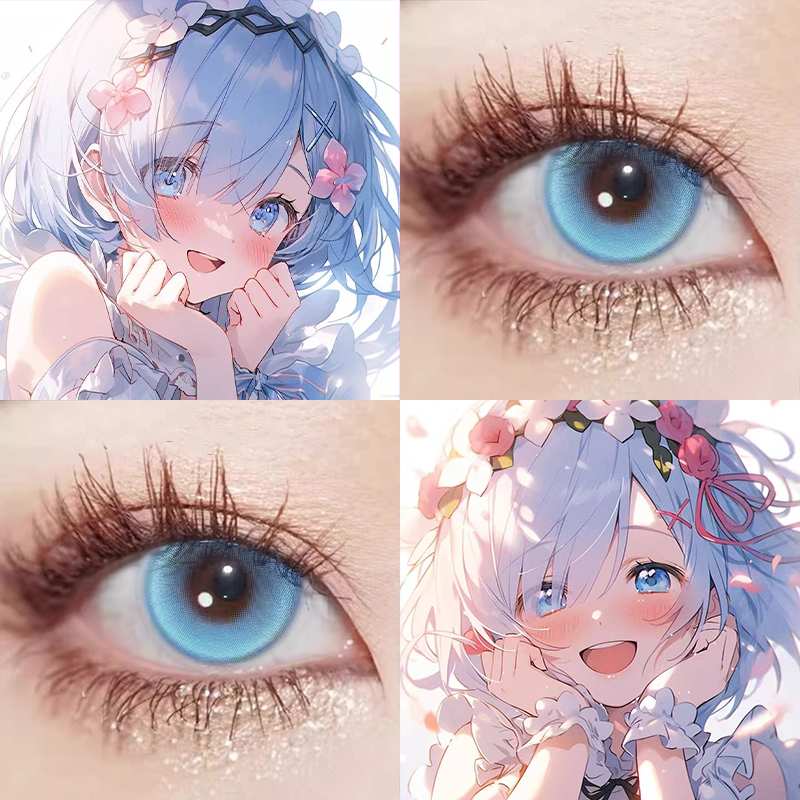 蕾姆cos美瞳推荐日抛大直径doya碎冰蓝玫瑰显色动漫展官方正品gc,隐形眼镜/护理液,彩色隐形眼镜,淘宝优惠券,粉丝福利购,淘宝优惠卷