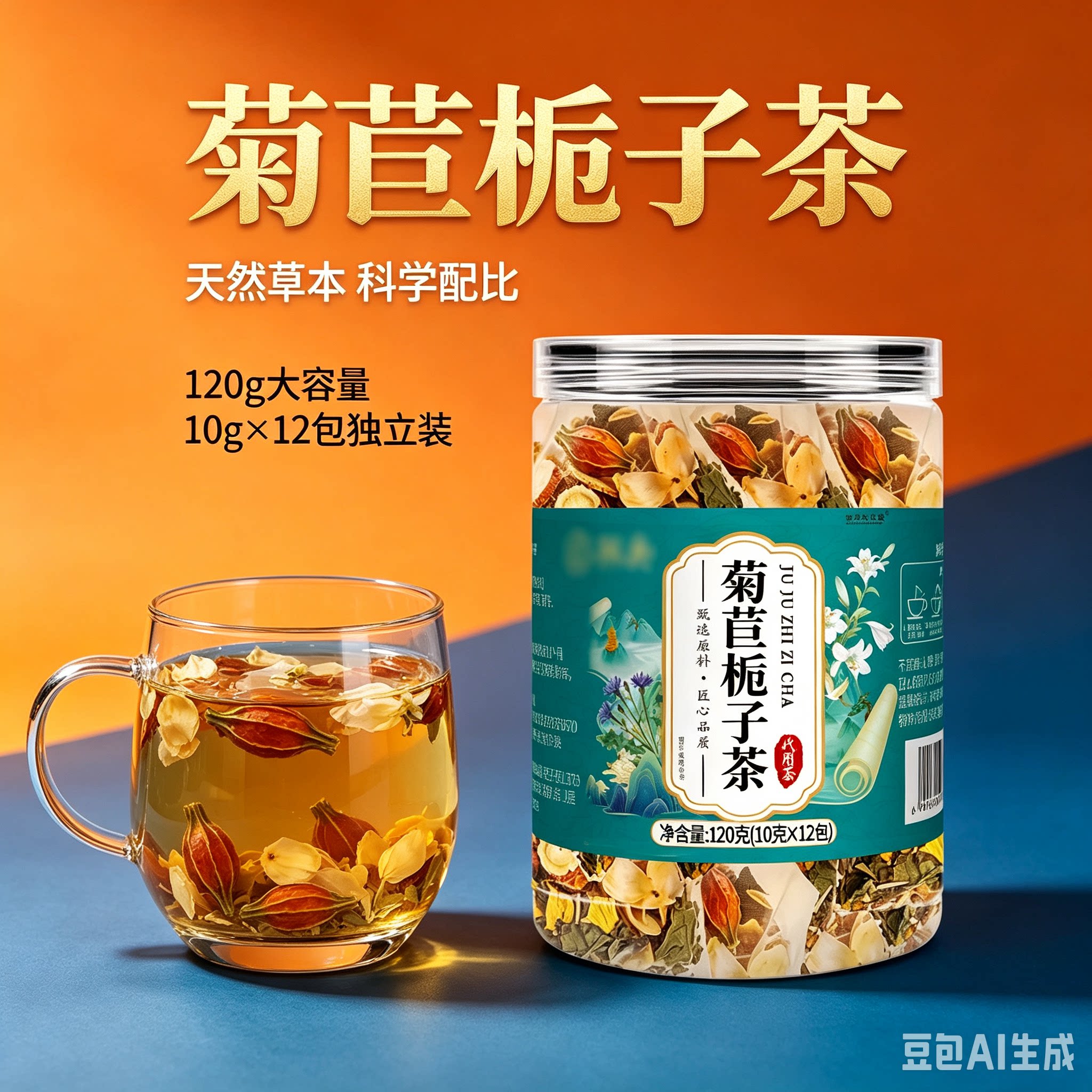 菊苣栀子茶旗官方正品舰店直播同款独立包装养生代用茶3HT