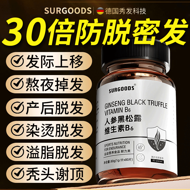 【1粒=1万根头发】生物素生发b6