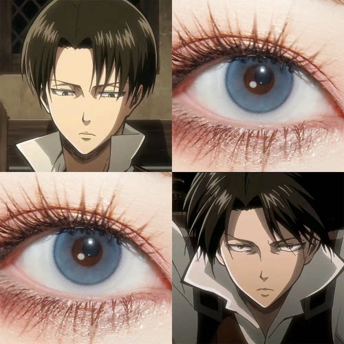 利威尔cos美瞳日抛进击的巨人doya缩瞳兵长蓝显色大直径漫展佳WE