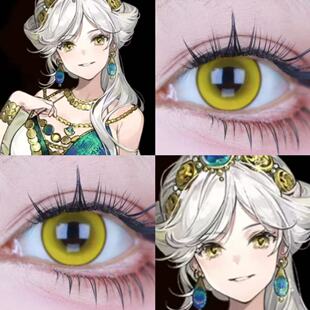 温妮弗雷德cos美瞳黄绿色半年抛重返1999王牌金星雾晶砂显雷贺WE