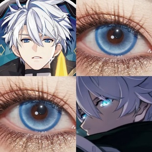 凯文卡斯兰娜cos美瞳蓝色半年抛大直径崩坏星穹铁道隐形眼镜2tb