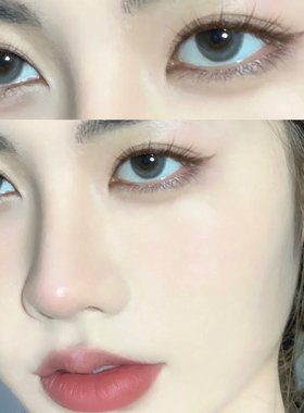 氧瞳试戴节】medios美瞳小狐仙半年抛灰色高级感隐形眼镜年抛fst