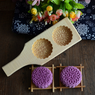 包邮木质月饼模具青团南瓜饼绿豆糕点心面食米粿粑馒头磕子印烘焙