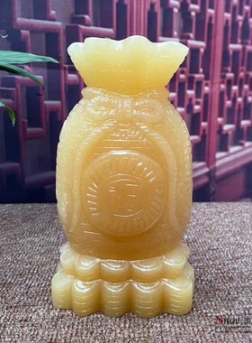 天然聚财办公室玄关酒柜工艺品