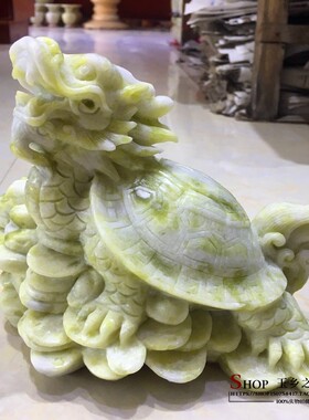 天然玉龙摆件家居客厅玄关书房