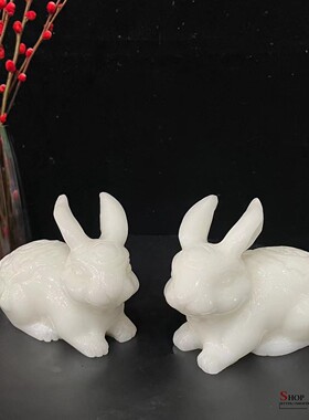 玉乡之源玉平安新中式客厅玉兔