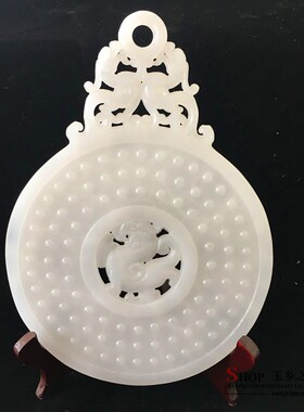 天然平安扣摆件玄关客厅装饰品