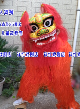 舞龙舞狮成人儿童小狮子整套
