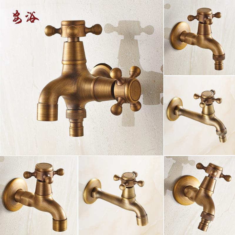 厂家直销欧式仿古水嘴双用卫生间单冷洗衣机拖把池水龙头