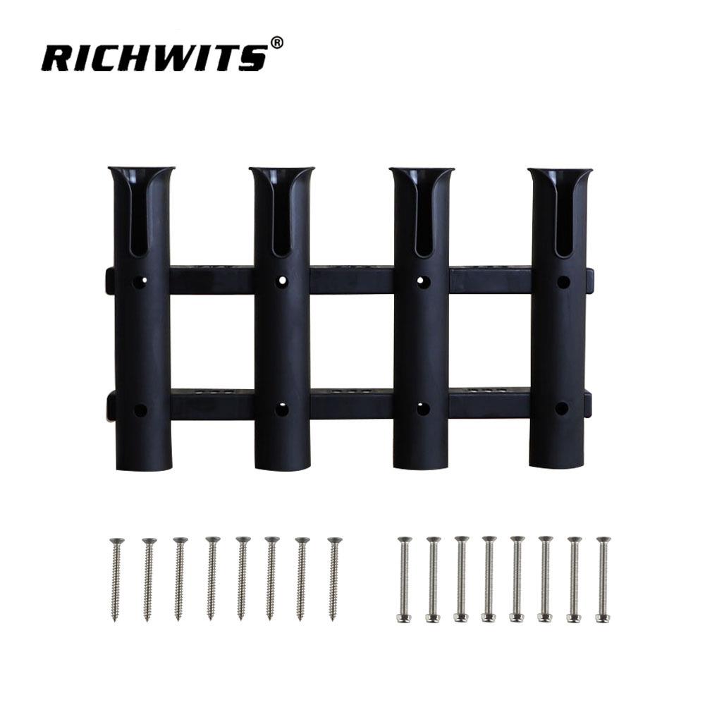 四连筒塑料鱼竿筒 游艇船用尼龙鱼竿座炮台 钓鱼支架渔具鱼杆