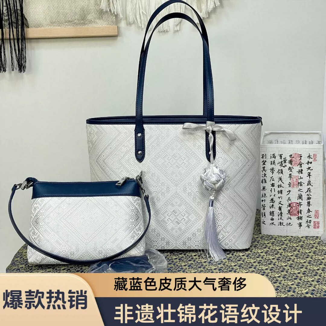 广西非遗壮锦包包托特包民族时尚单肩子母大包小众通勤斜挎手提包