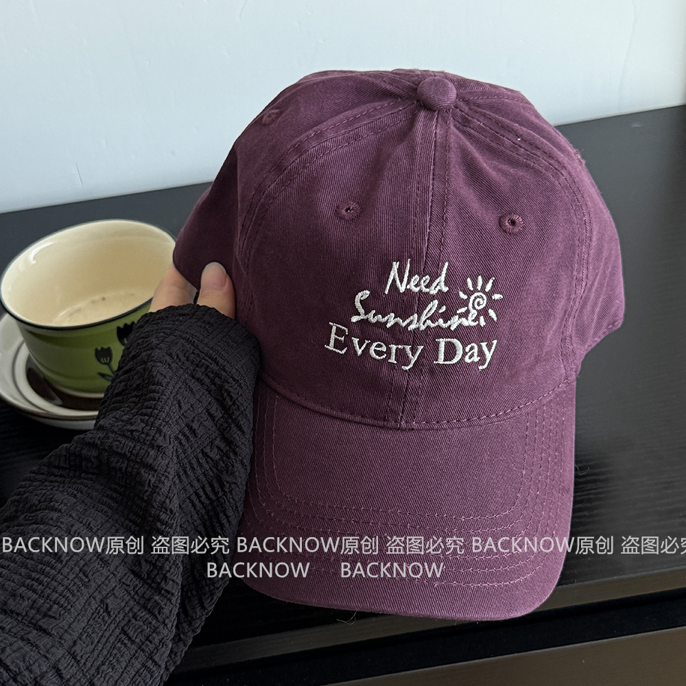 需要阳光/BACKNOW棒球帽水洗大头