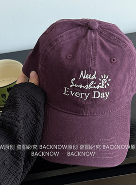 需要阳光/BACKNOW棒球帽水洗大头