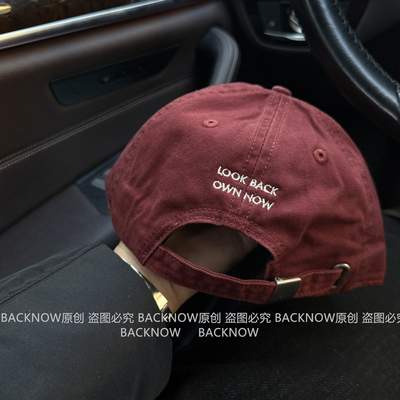 BACKNOW帽子纯棉男女防晒棒球帽