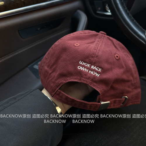 BACKNOW帽子纯棉男女防晒棒球帽