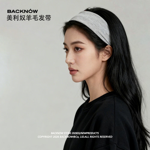 BACKNOW美利奴羊毛发带户外登山