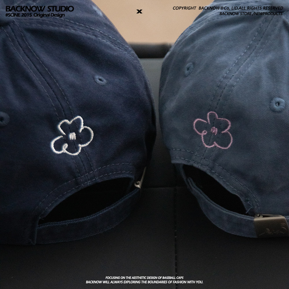 自制款黑标BACKNOW韩版花朵刺绣棒球帽男女冬季鸭舌帽大头围小众,服饰配件/皮带/帽子/围巾,帽子,淘宝优惠券,粉丝福利购,淘宝优惠卷