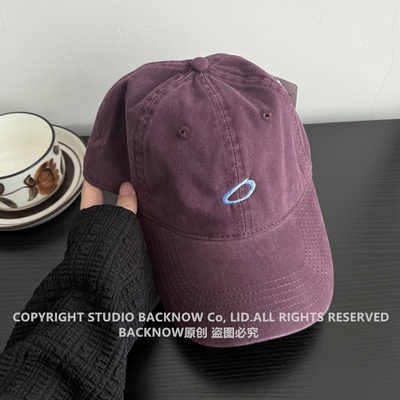 BACKNOW高品质水洗棉棒球帽男女
