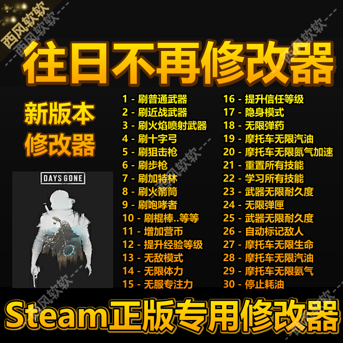 Steam/Epic往日不再修改器