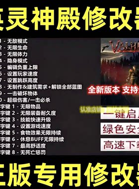 英灵神殿 Steam联机修改器 Valheim正版Win电脑辅助科技 不含游戏