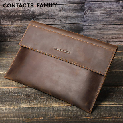 适用苹果macbookpro14保护套笔记本内胆包leather case cover bag