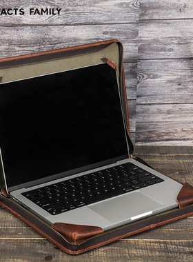 适用苹果macbook pro16 leather case cover bag保护套手提电脑包