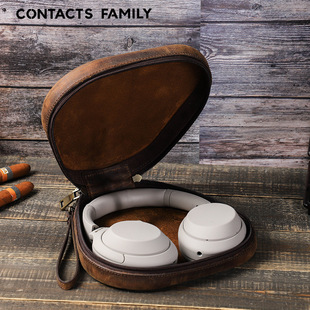 适用索尼Sony wh-1000xm4 leather case cover bag保护套耳机包