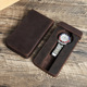 Leather Case Vintage Genuine Handmade Watch Cover Box手表盒