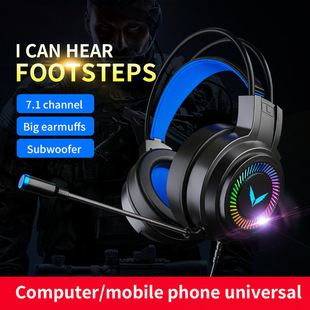 G58头戴式 Gamer Gaming USB 耳机 Wired Headphones Headset 7.1