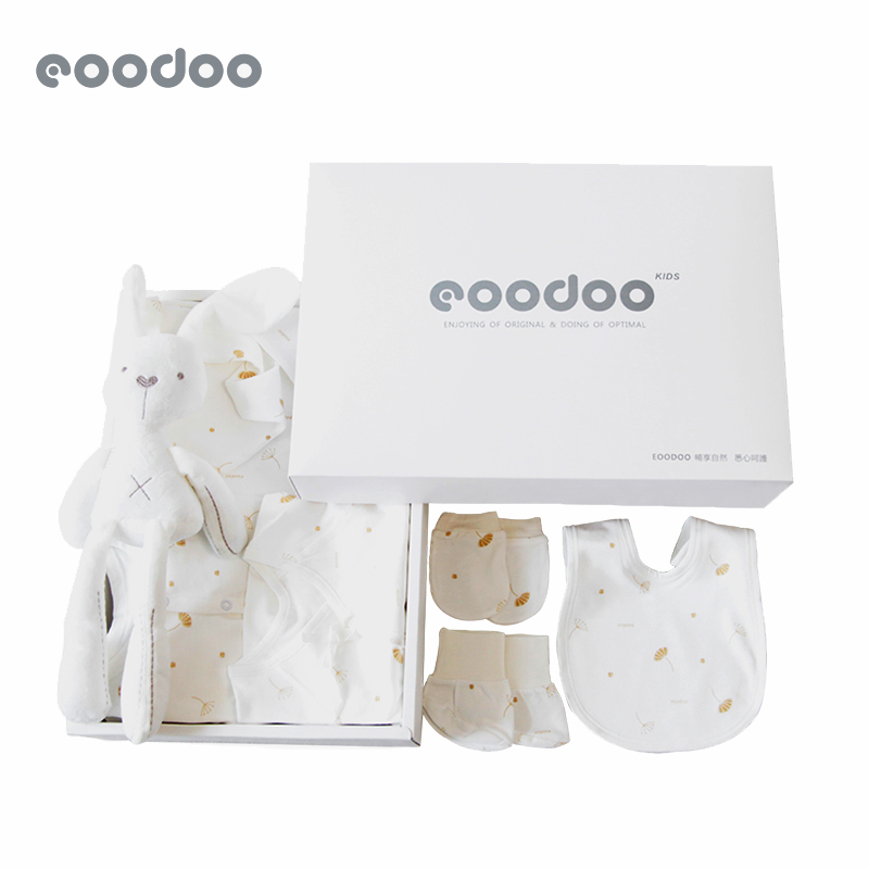 EOODOO新生兒衣服禮盒剛出生滿月寶寶高檔禮物初生嬰兒用品套裝
