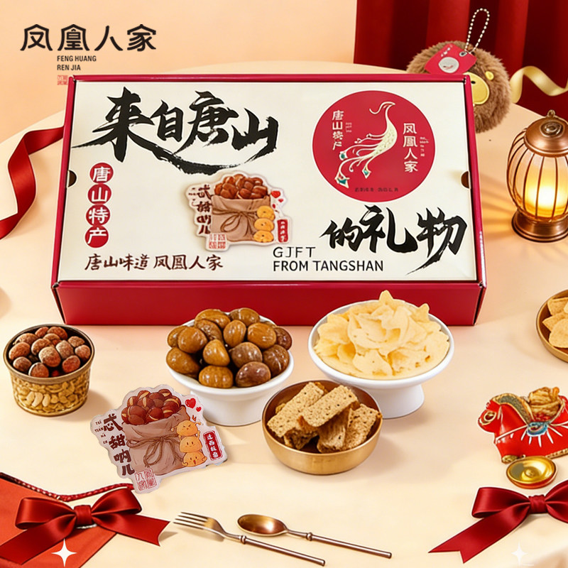 唐山特产礼盒年货花生酥蜂蜜麻糖迁西板栗新年送朋友长辈的大礼包