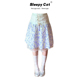 少女田园风紫色碎花半身裙夏新款 Sleepy cat瞌睡猫 高腰a字中长裙