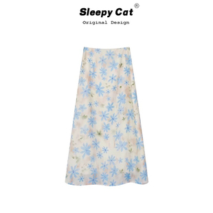 发财欧尼fortunee 碎花半身裙女春季新款度假风甜美显瘦百搭裙子