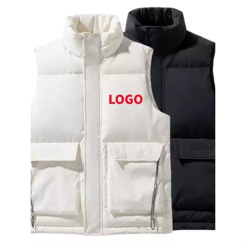 2025新款白鸭绒羽绒马甲男定制印字LOGO冬季保暖背心工作服马夹潮