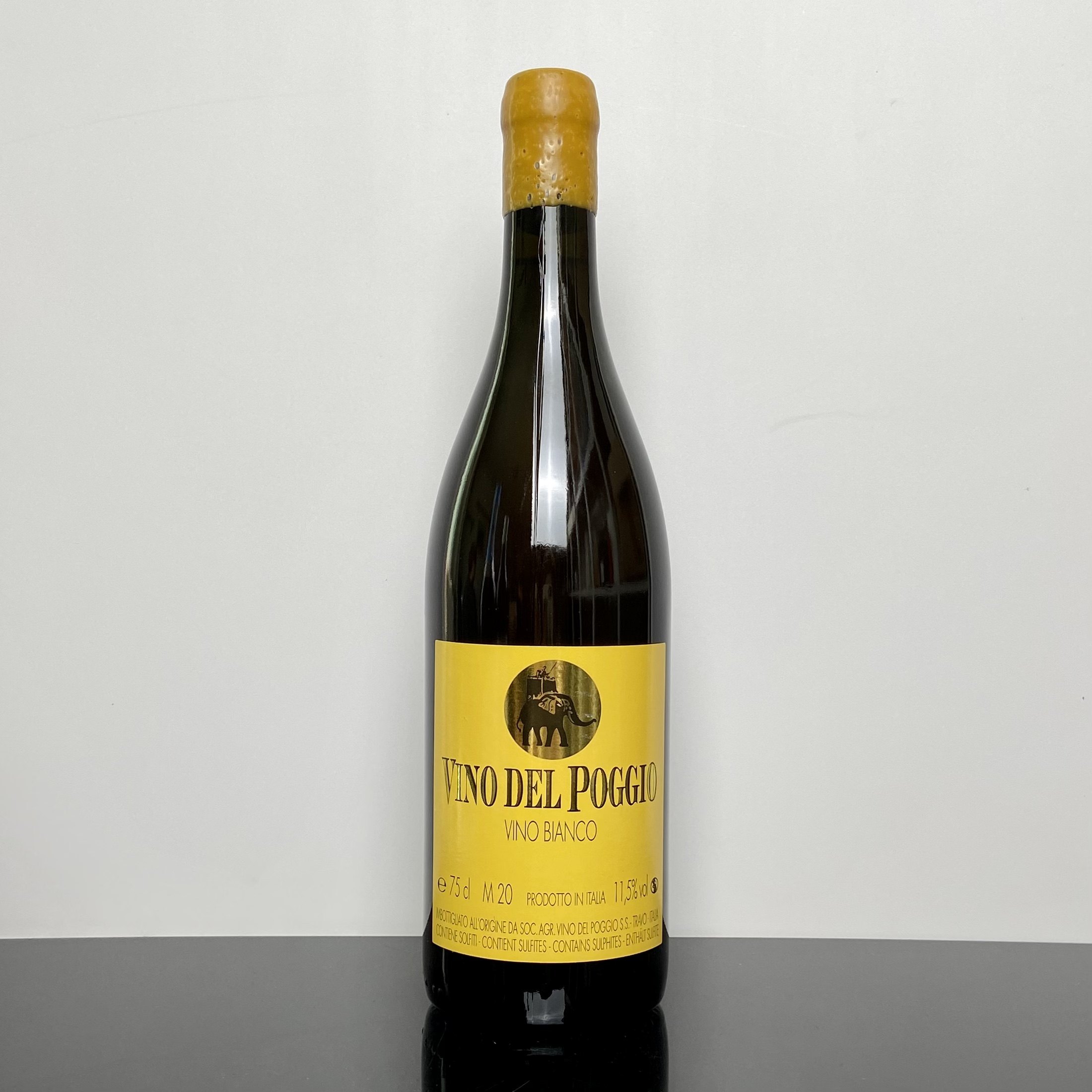 橙酒vino del poggio bianco意大利大象干白葡萄酒