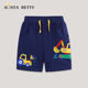 新品 卡通绣花儿童运动短裤 男童裤 针织儿童短裤 代发 子欧美风格 夏季