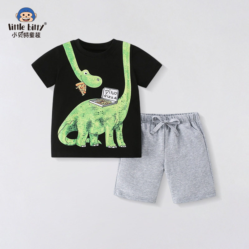 欧美夏季男童短袖t恤套装裤新款儿童夏装童装两件套儿童套装童装,童装/婴儿装/亲子装,儿童运动套装,淘宝优惠券,粉丝福利购,淘宝优惠卷