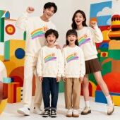 卫衣 新款 幼儿园亲子活动班服秋冬季 学校运动会学生休闲上衣亲子装