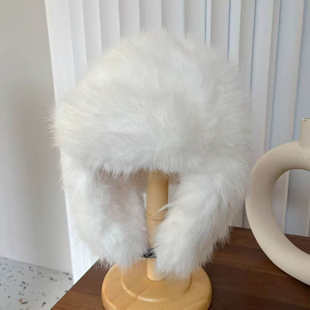 毛茸茸雷锋帽冬季保暖