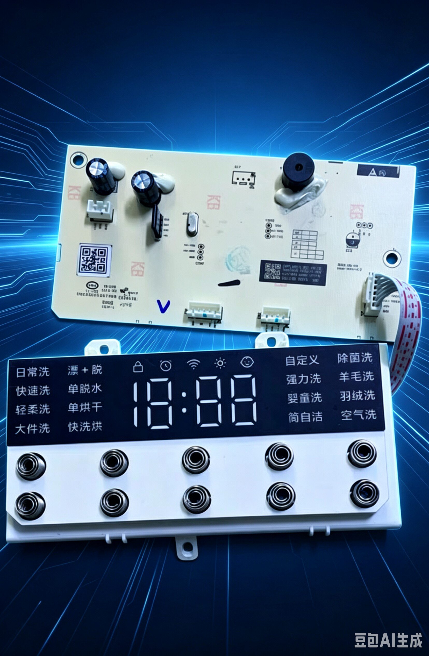 适用于洗衣机XHQG100MJ202电脑板N032402-000276-001主板 控制板