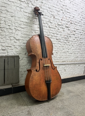 铁制大提琴仿真模型1:1 工业风音乐酒吧餐吧复古怀旧装饰摆件墙饰