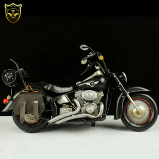 哈雷肥仔Fatboy仿真摩托车手办模型合金金属1 可配HT12寸兵人